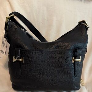 Giani Bernini Black Leather Hobo Bag NWT  $149.50 retail